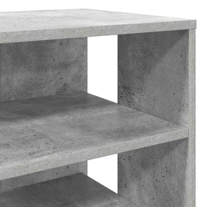 Schuhschrank mit Regal Beton Grau