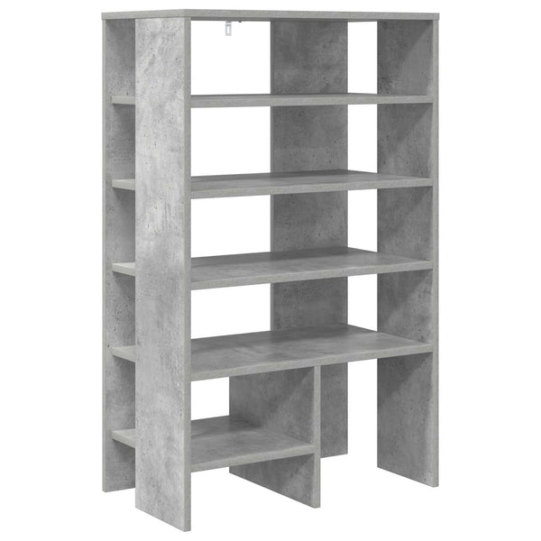 Schuhschrank mit Regal Beton Grau