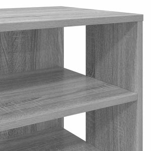 Schuhschrank mit Regal, Grau Sonoma