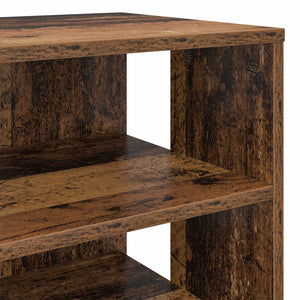 Schuhschrank mit Regal Altholz