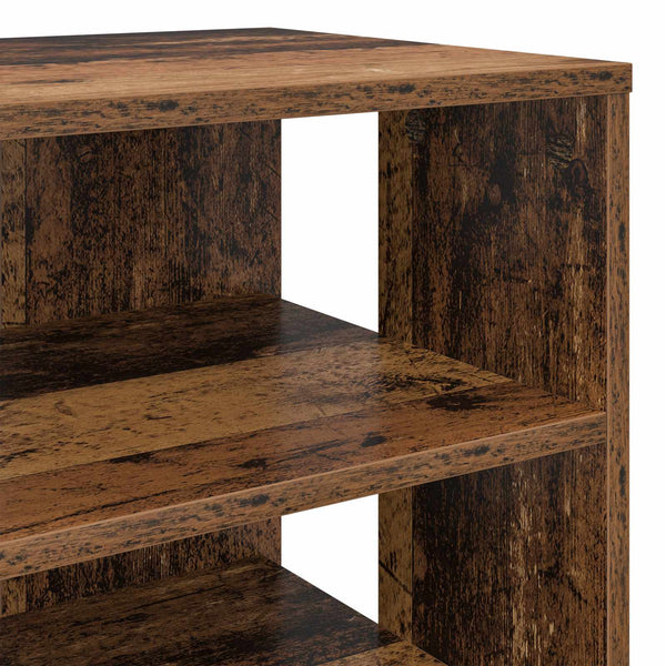 Schuhschrank mit Regal Altholz