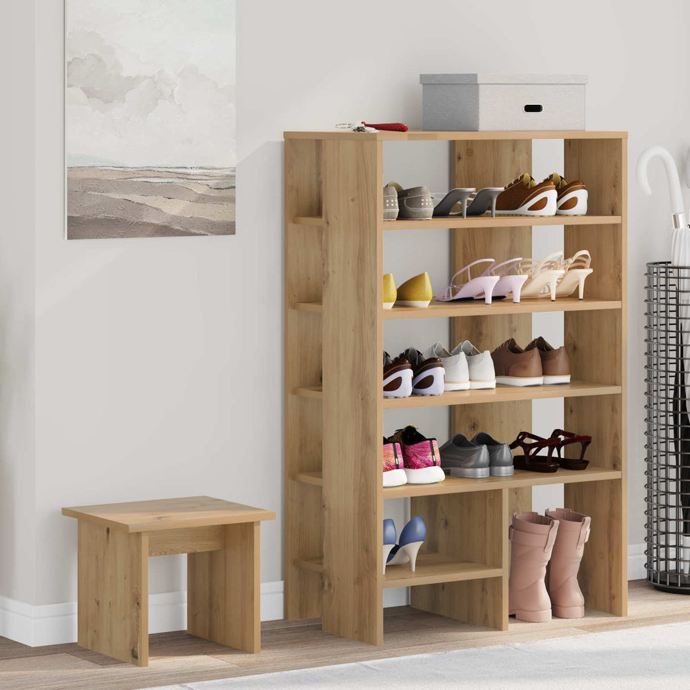 Schuhschrank Artisan-Eiche mit Regal