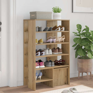 Schuhschrank Artisan-Eiche mit Regal