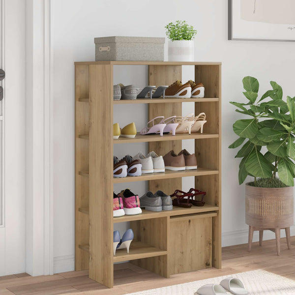 Schuhschrank Artisan-Eiche mit Regal