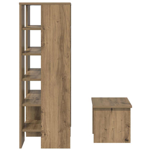 Schuhschrank Artisan-Eiche mit Regal