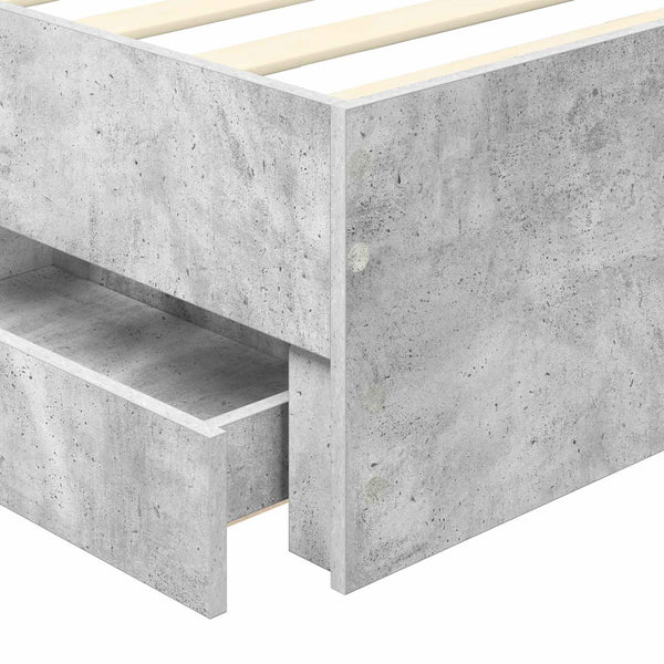 Bettrahmen Betongrau 100x200 cm