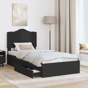 Verstellbares Stauraumbett Schwarz 70x190 cm