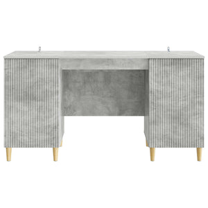 Schreibtisch Betongrau mit Tür 142,5 cm
