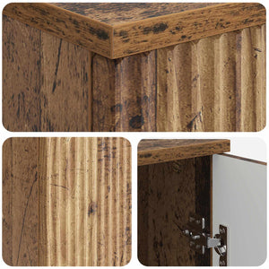 Schreibtisch mit Regal Altholz