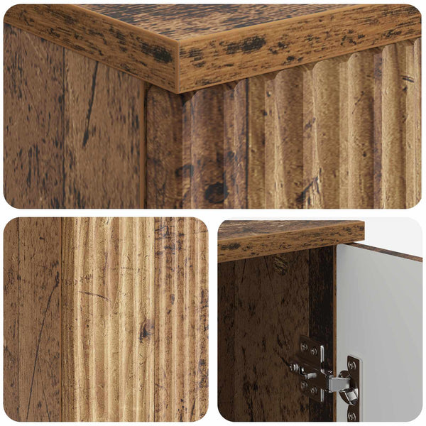 Schreibtisch mit Regal Altholz