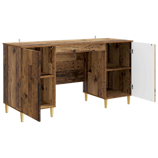 Schreibtisch mit Regal Altholz