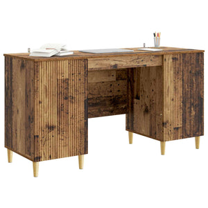 Schreibtisch mit Regal Altholz