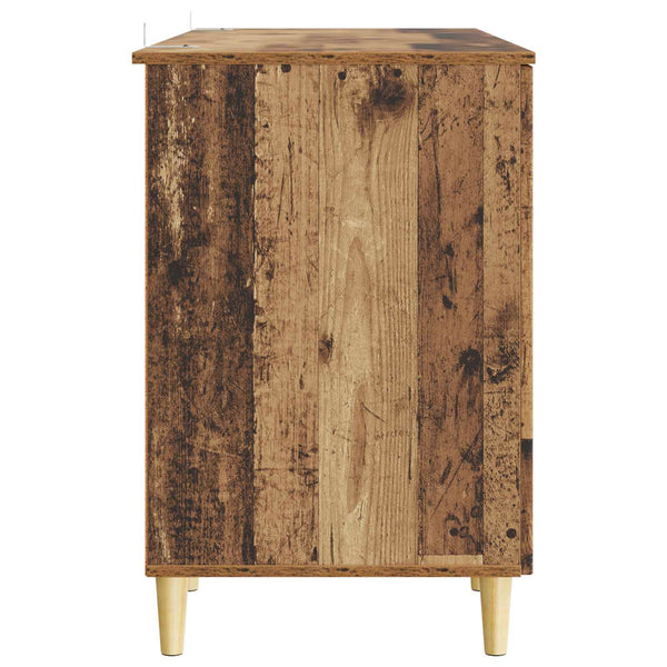 Schreibtisch mit Regal Altholz