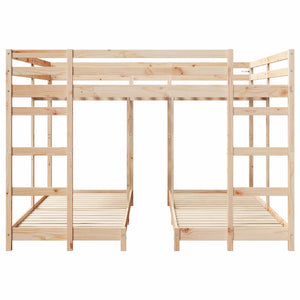 Dreifach Etagenbett 80/200 Kiefer massiv