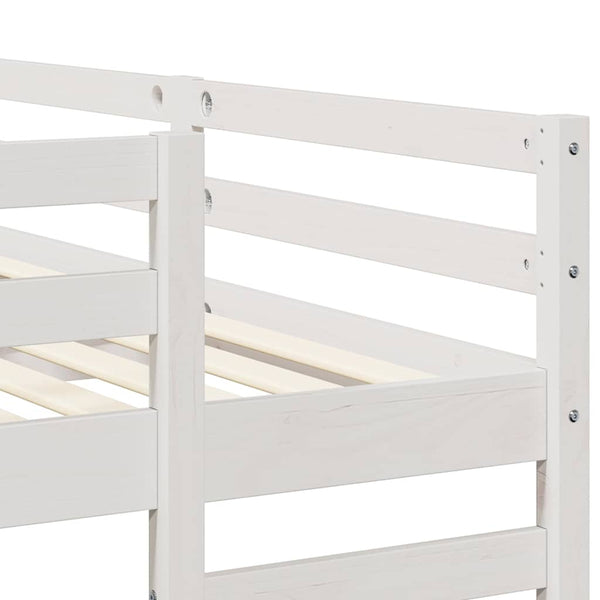 Dreifach Etagenbett 200x200 cm Weiß