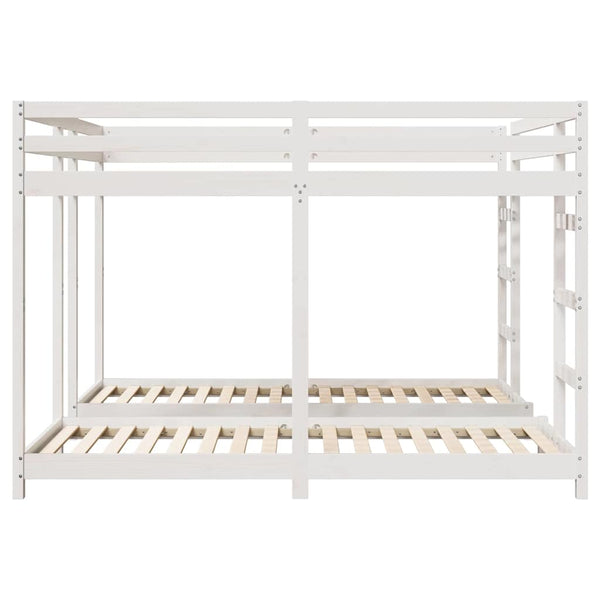 Dreifach Etagenbett 200x200 cm Weiß