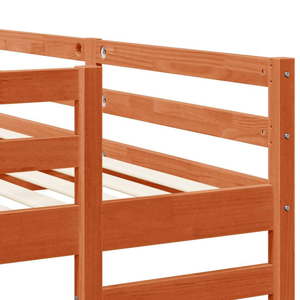Dreifach Etagenbett 160x200 cm Wachsbraun
