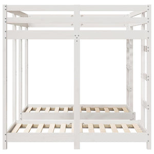 Dreifach Etagenbett 140x200 cm Weiß