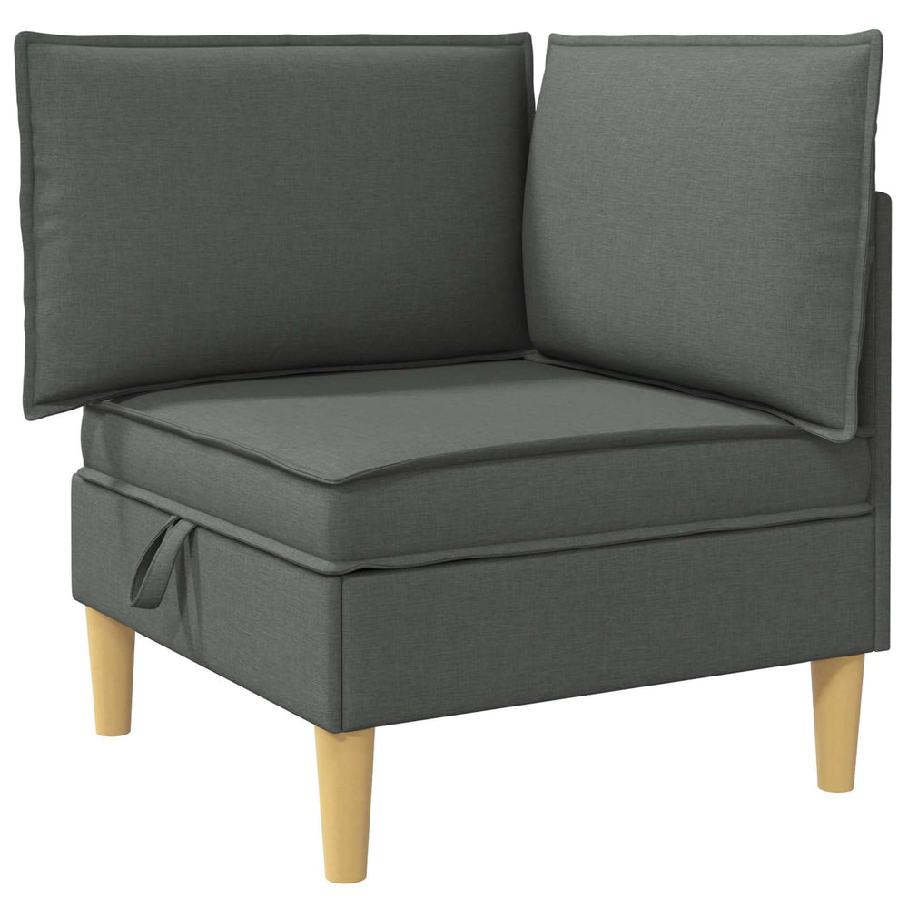 vidaXL Coffre de rangement Gris foncé