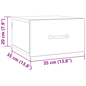 Nachttisch Eiche Optik, 35x35 cm