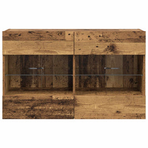 Meuble TV mural vidaXL en bois de récupération 98,5 x 30 x 60,5 cm en bois d'ingénierie