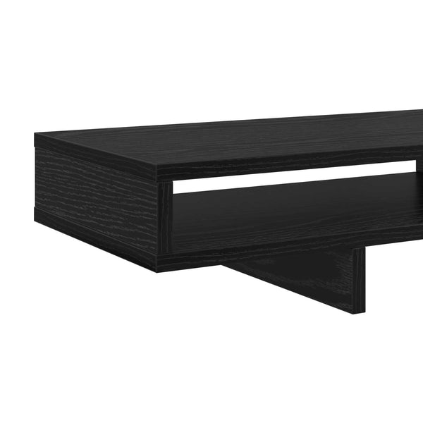 vidaXL Support de moniteur noir 100 x 27 x 15 cm, aggloméré