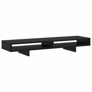 vidaXL Support de moniteur noir 100 x 27 x 15 cm, aggloméré