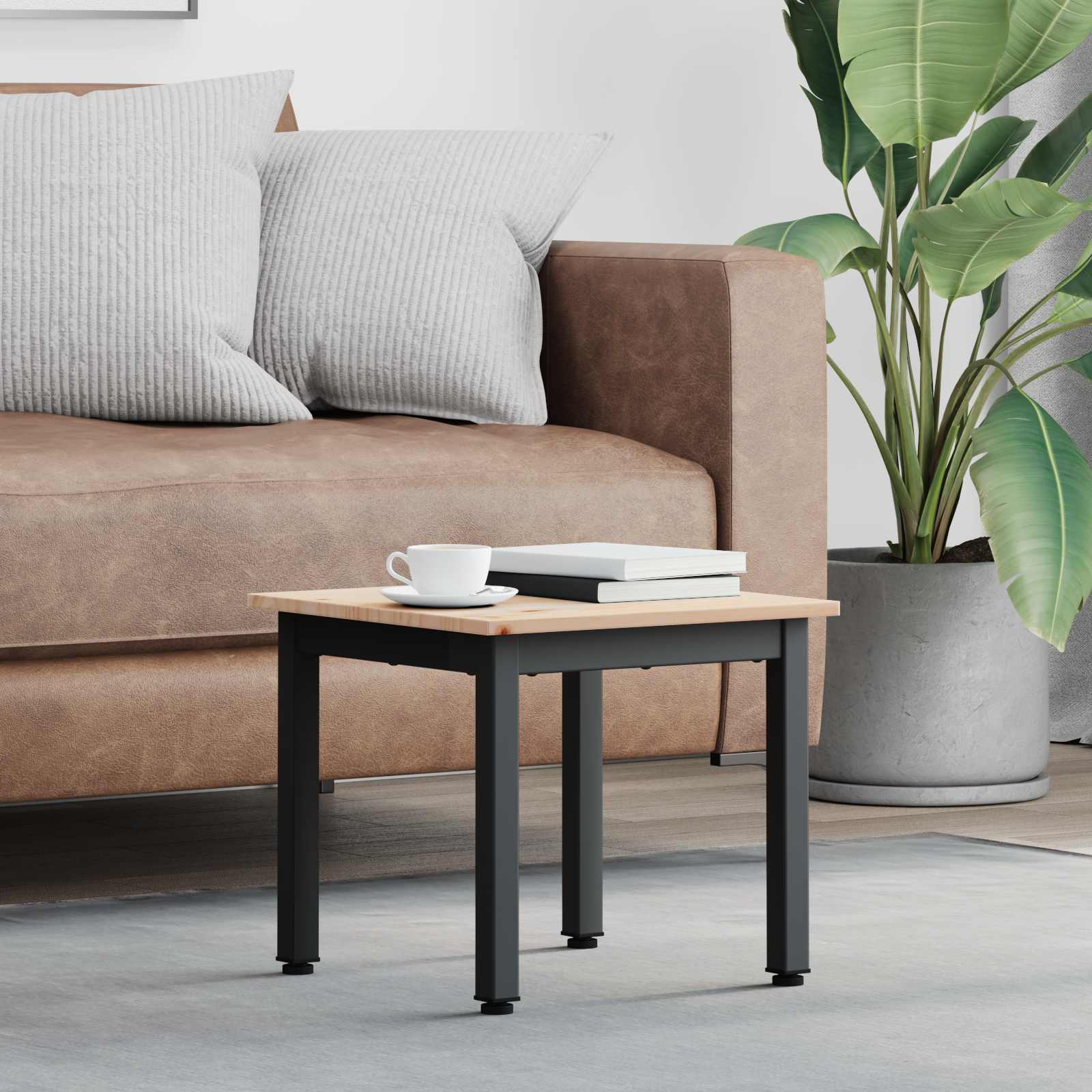Couchtisch Kiefer Massivholz 40x40 cm