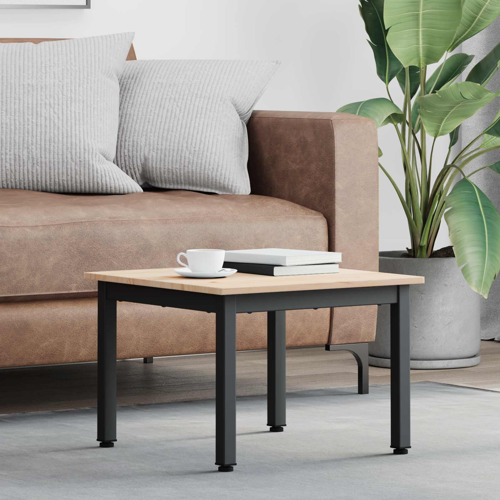 Couchtisch Kiefer Massivholz 50x50 cm