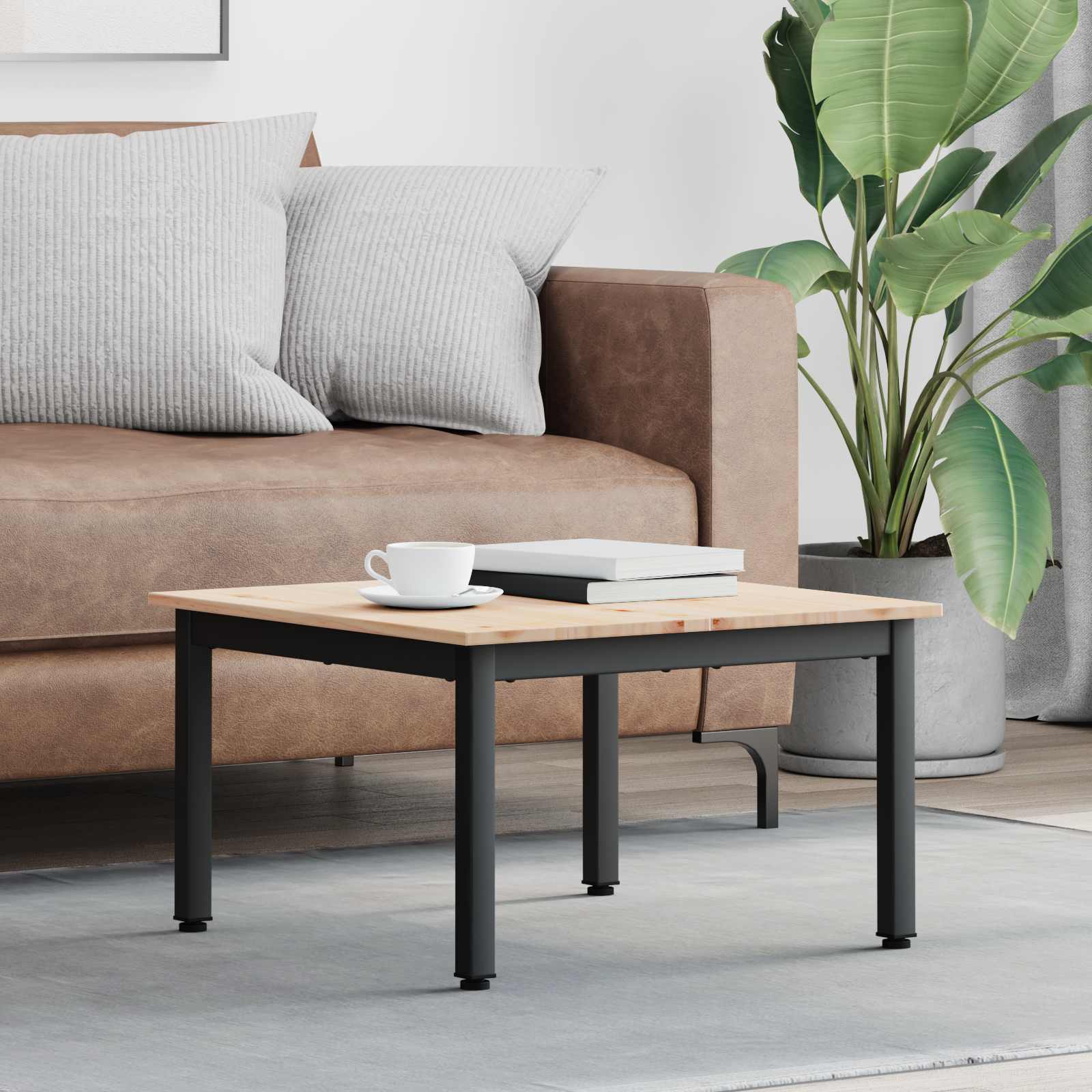 Couchtisch Kiefer Massivholz 60x60 cm