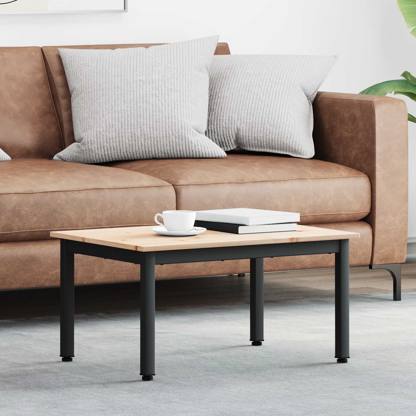 Couchtisch Kiefer Massivholz 70x50 cm