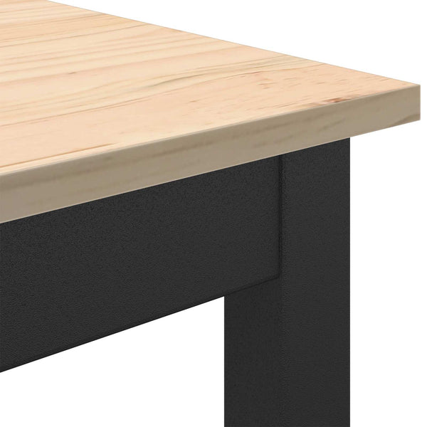 vidaXL Table basse naturel 100 x 50 x 45 cm Bois de pin massif