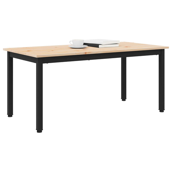 vidaXL Table basse naturel 100 x 50 x 45 cm Bois de pin massif