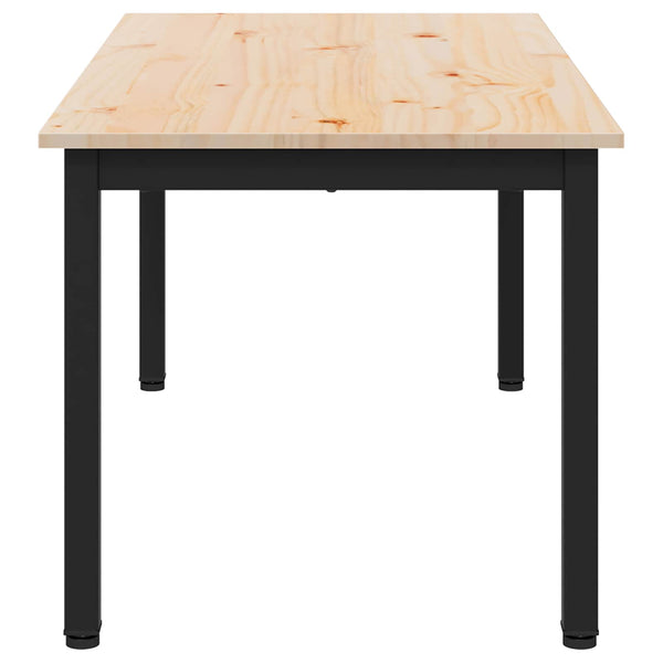vidaXL Table basse naturel 100 x 50 x 45 cm Bois de pin massif