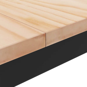 Couchtisch Kiefer Massivholz 80x80 cm
