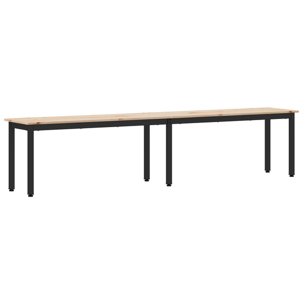 Massivholz Bank Kiefer 200cm