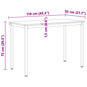 Massivholz Esstisch Kiefer Natur 110 cm