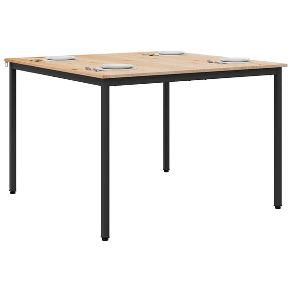 Massiver Kiefernholz Esstisch, 110x110 cm