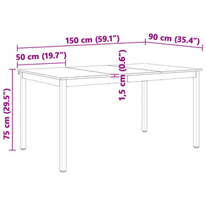 Esstisch Kiefer Massivholz 150x90 cm