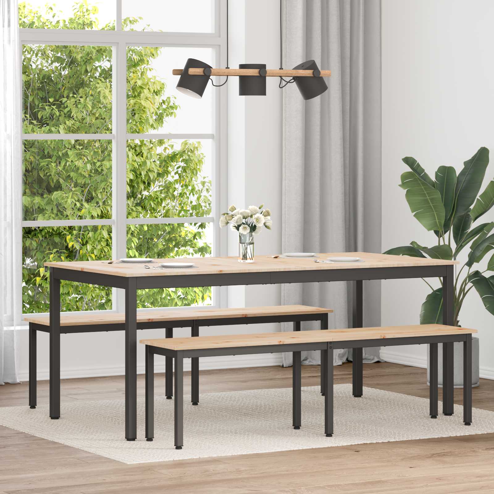 Massivholz Esstisch Kiefer Natur 180cm