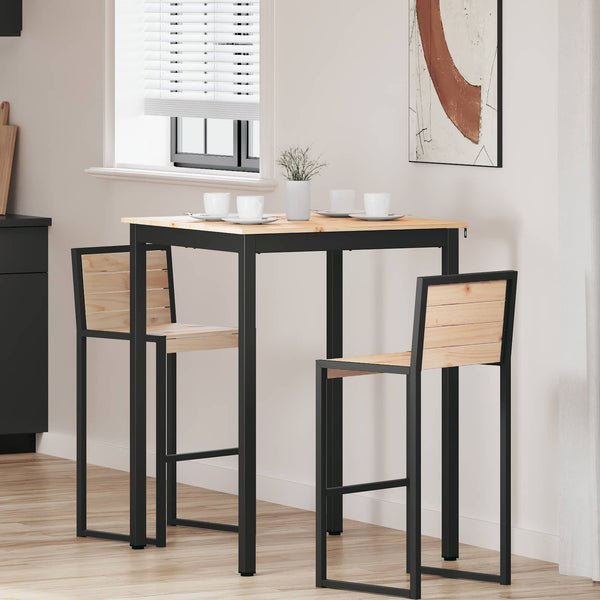 Bartisch Kiefer Massivholz 80x80 cm