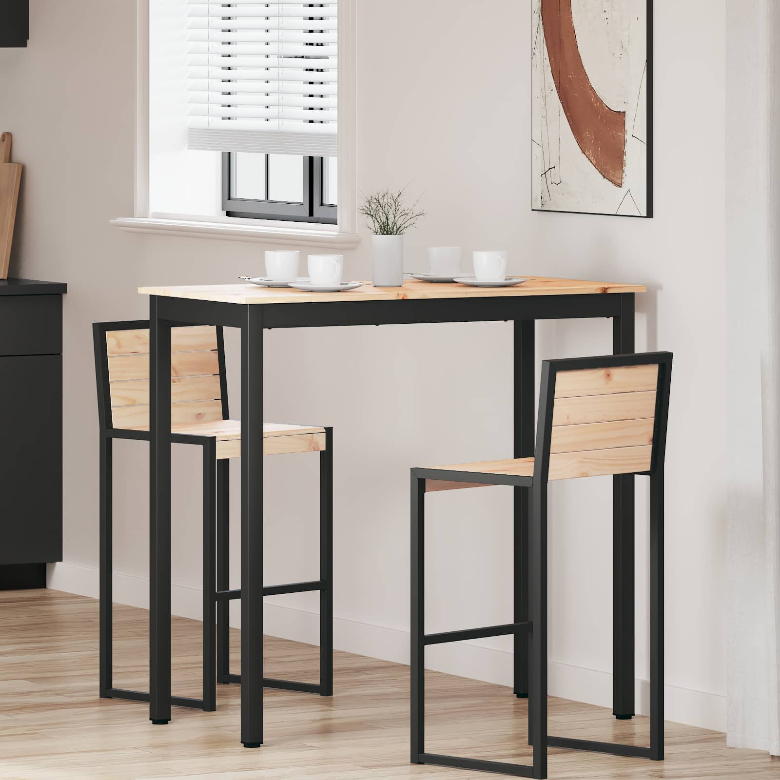 Bartisch Kiefer Massivholz 110cm