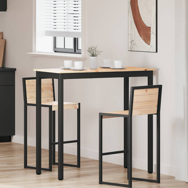 Bartisch Kiefer Massivholz 110cm