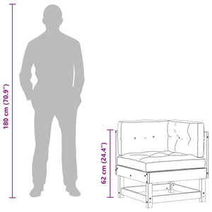 Gartenecksofa Kiefer Massivholz
