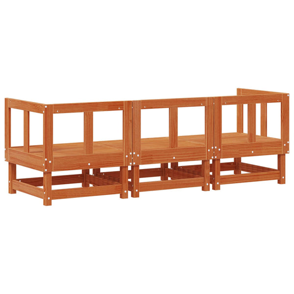 Modulares Gartensofa Wachsbraun