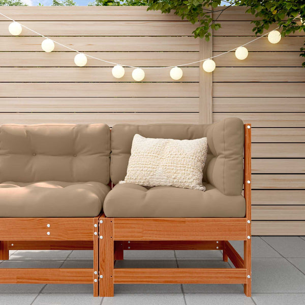 Gartenecksofa Kiefer Massivholz Braun 62x62x70,5cm