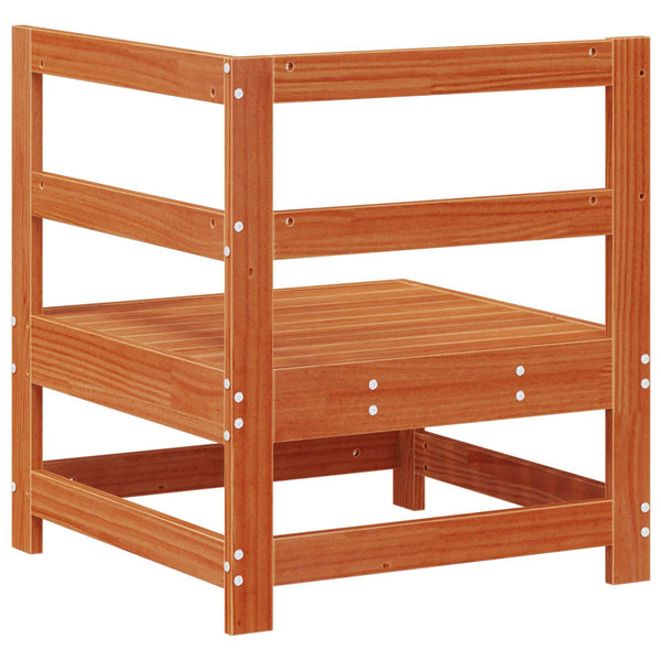 Gartenecksofa Kiefer Massivholz Braun 62x62x70,5cm