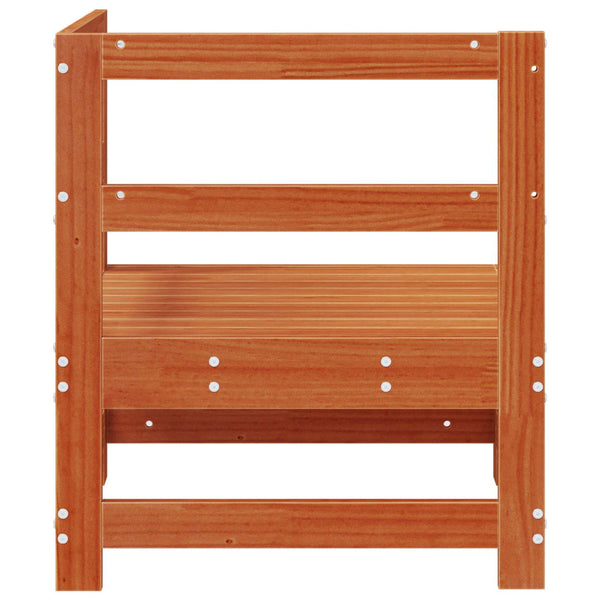 Gartenecksofa Kiefer Massivholz Braun 62x62x70,5cm