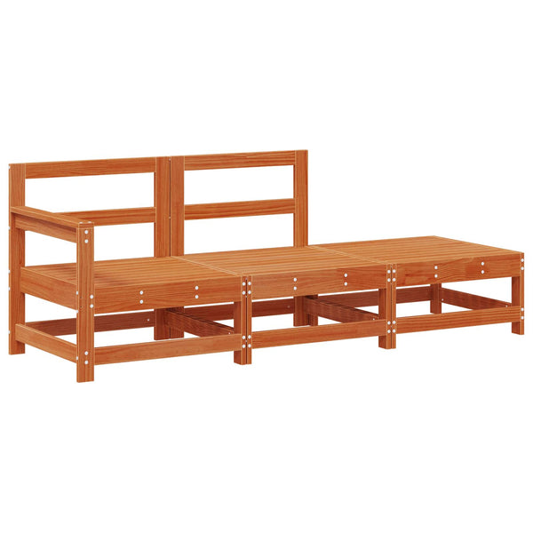 Modulares Gartensofa Wachsbraun 190cm