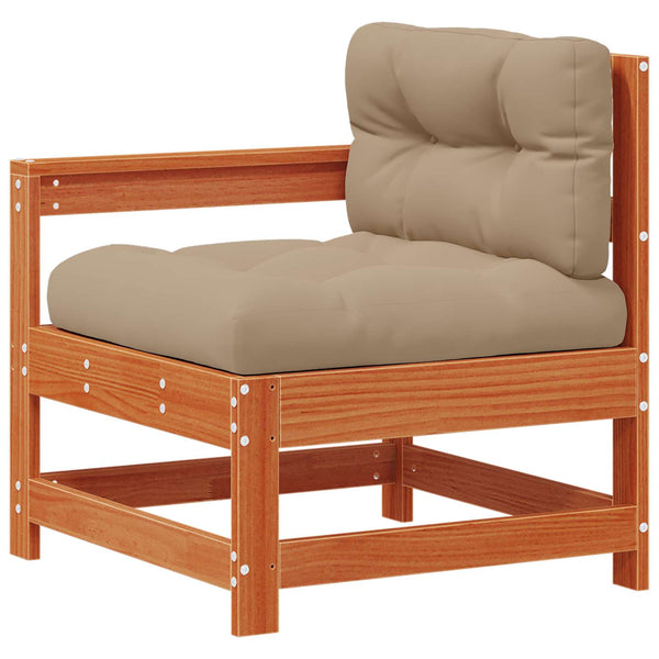 Modulares Gartensofa Wachsbraun 190cm